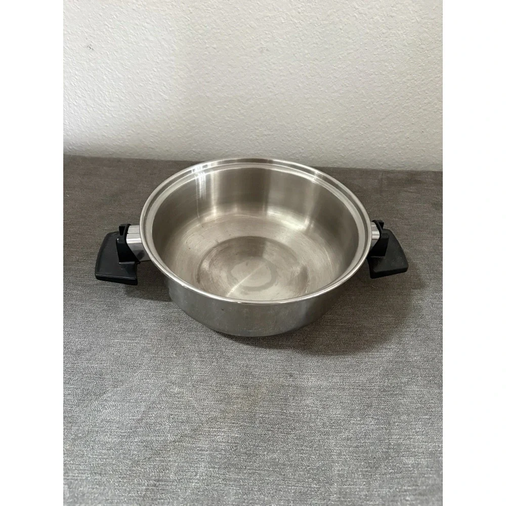 Vtg West Bend Double Boiler Insert Pot Stainless Steel Or‎ Curved Lid?